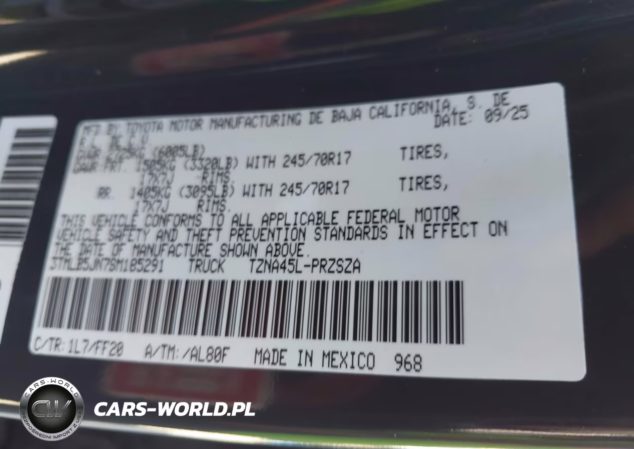 2025 Toyota Tacoma Sr5 VIN:3TMLB5JN7SM185291 - 9