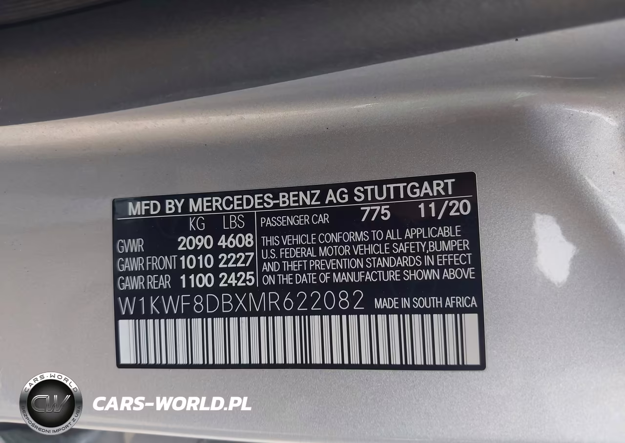 2021 Mercedes-Benz C 300 Sedan VIN:W1KWF8DBXMR622082 - 9