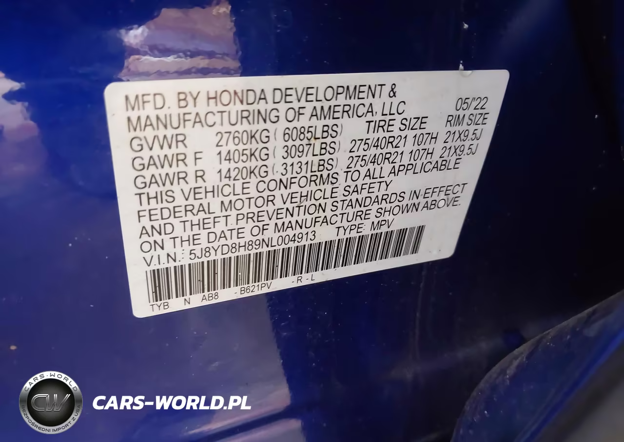 2022 Acura Mdx Type S W-Advance Package VIN:5J8YD8H89NL004913 - 9