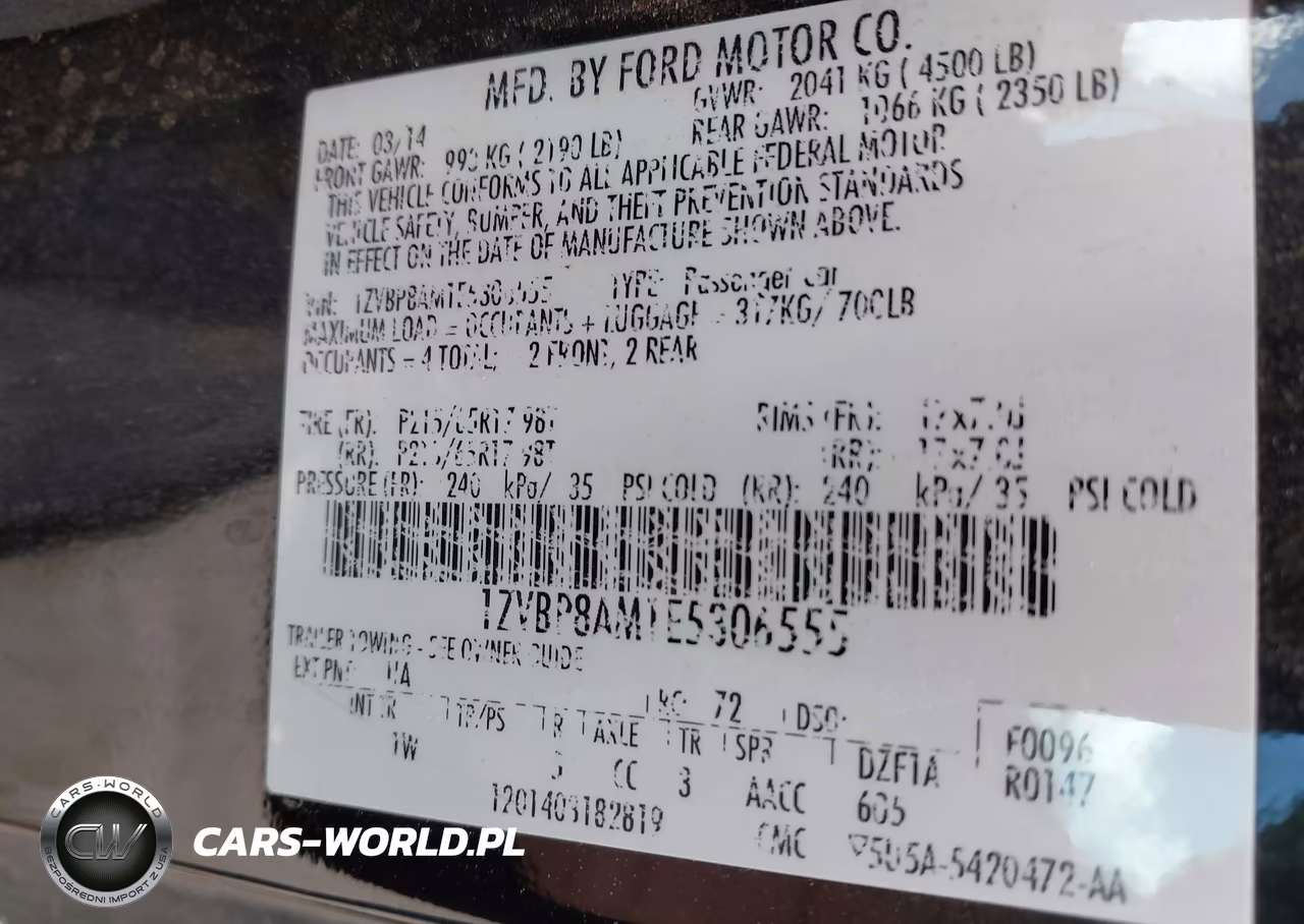 2014 Ford Mustang V6 VIN:1ZVBP8AM1E5306555 - 9