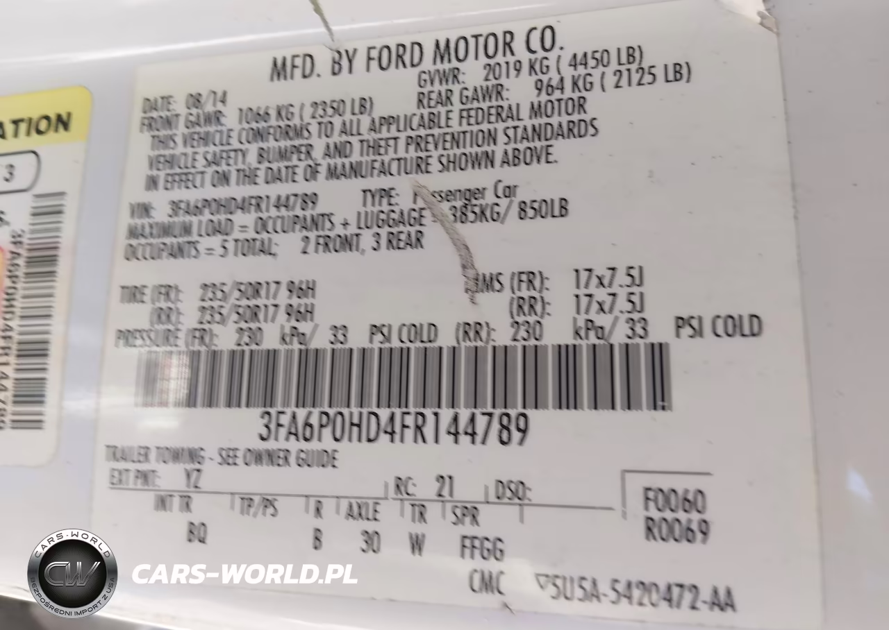 2015 Ford Fusion Se VIN:3FA6P0HD4FR144789 - 9