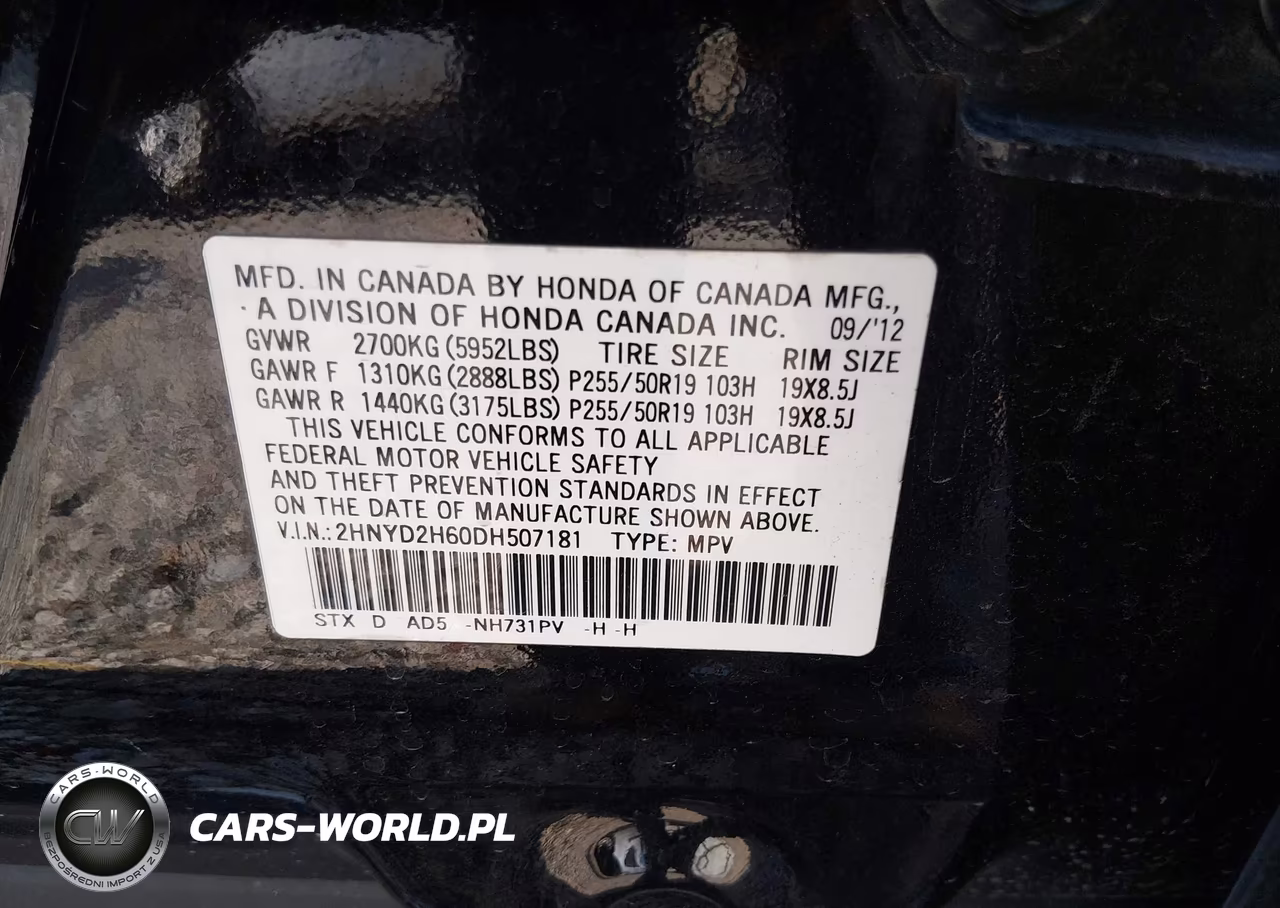 2013 Acura Mdx Advance Package VIN:2HNYD2H60DH507181 - 9