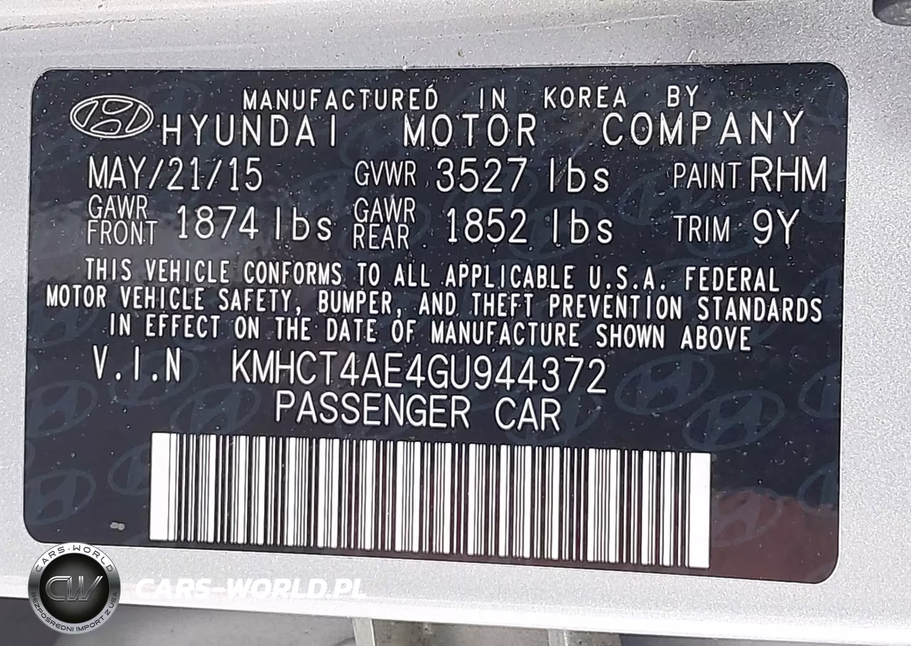2016 Hyundai Accent Se VIN:KMHCT4AE4GU944372 - 9