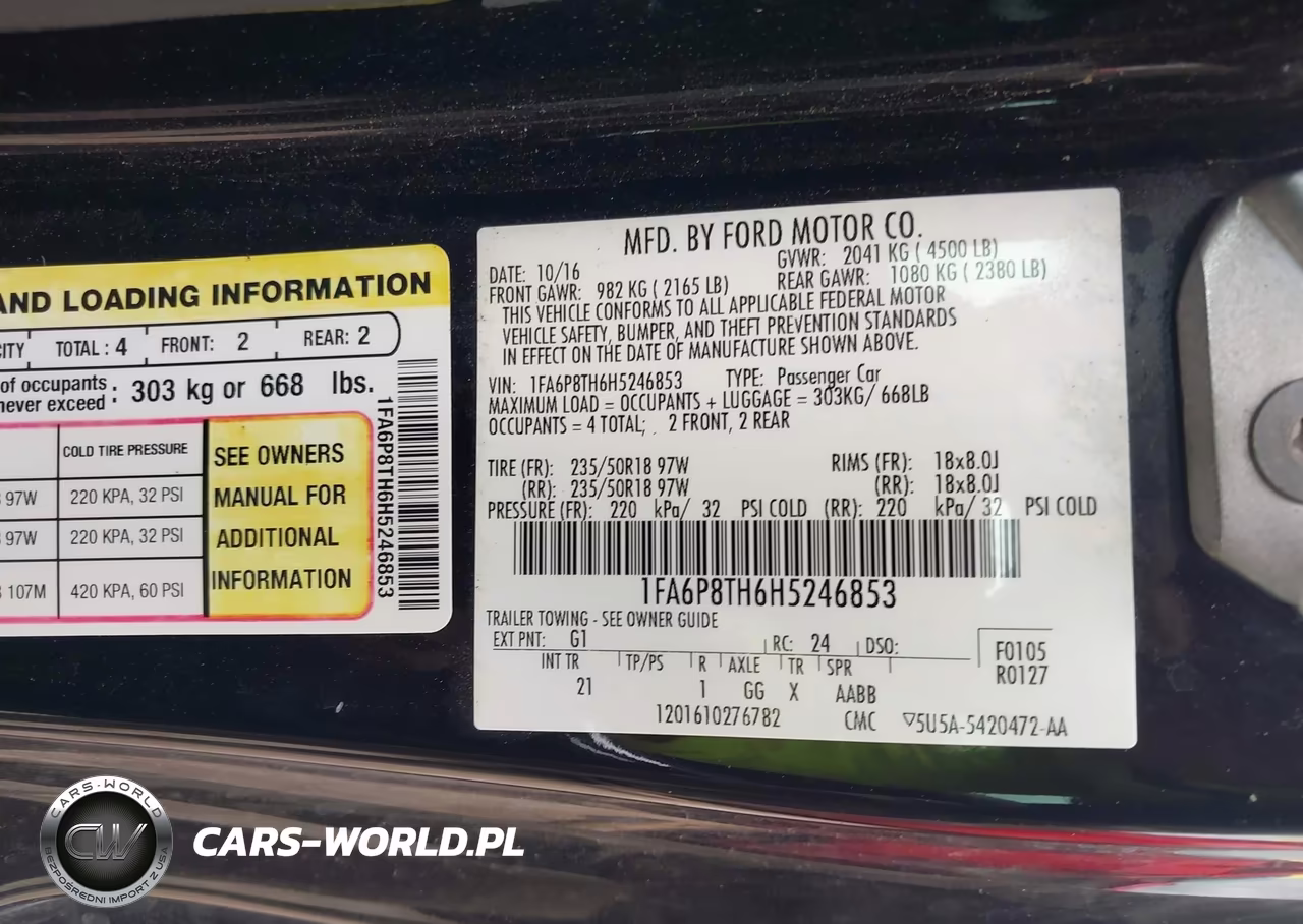 2017 Ford Mustang Ecoboost VIN:1FA6P8TH6H5246853 - 9