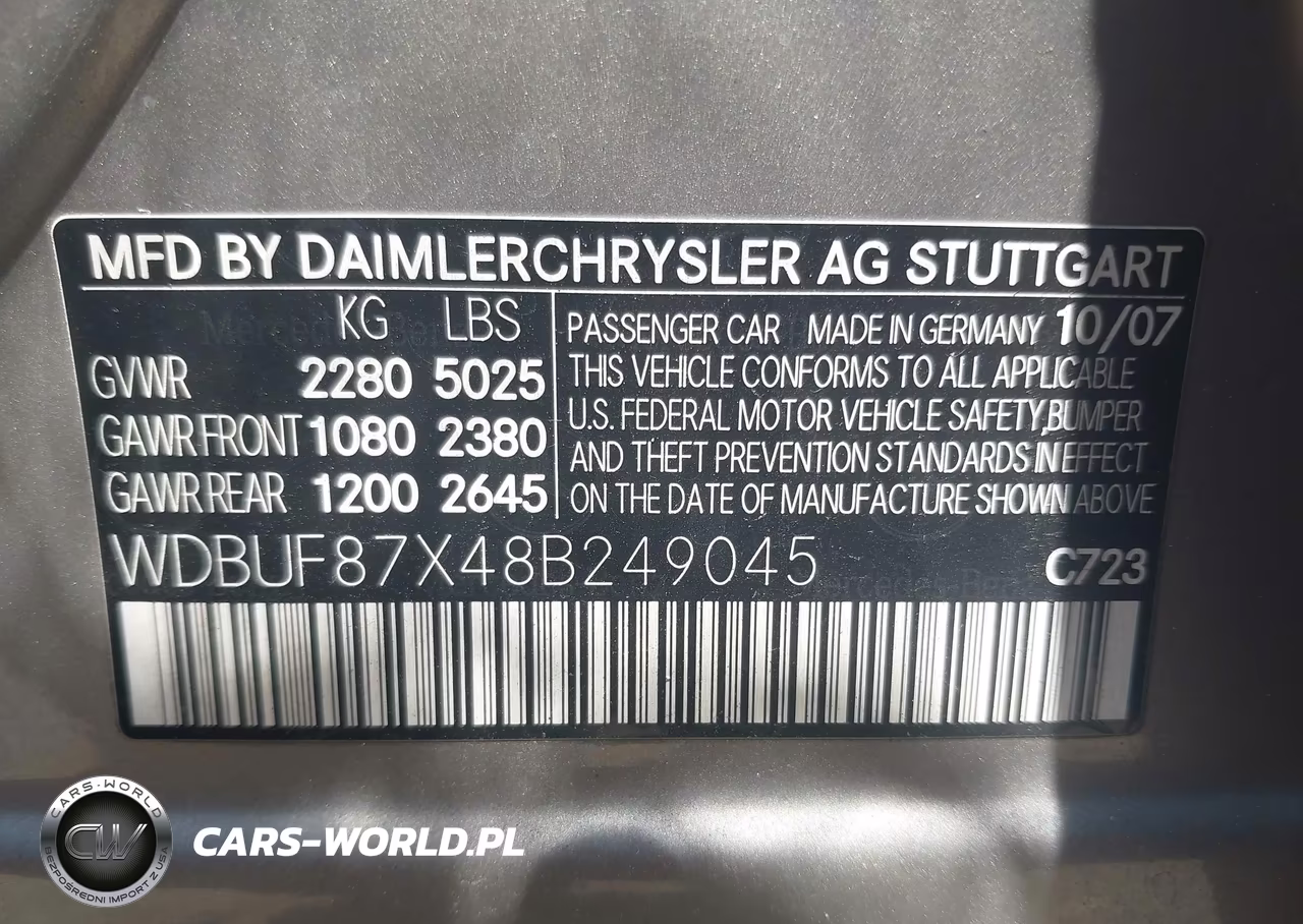 2008 Mercedes-Benz E 350 4Matic VIN:WDBUF87X48B249045 - 9