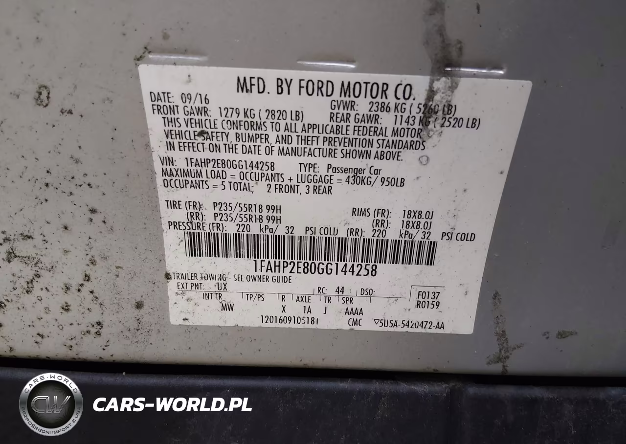 2016 Ford Taurus Sel VIN:1FAHP2E80GG144258 - 9