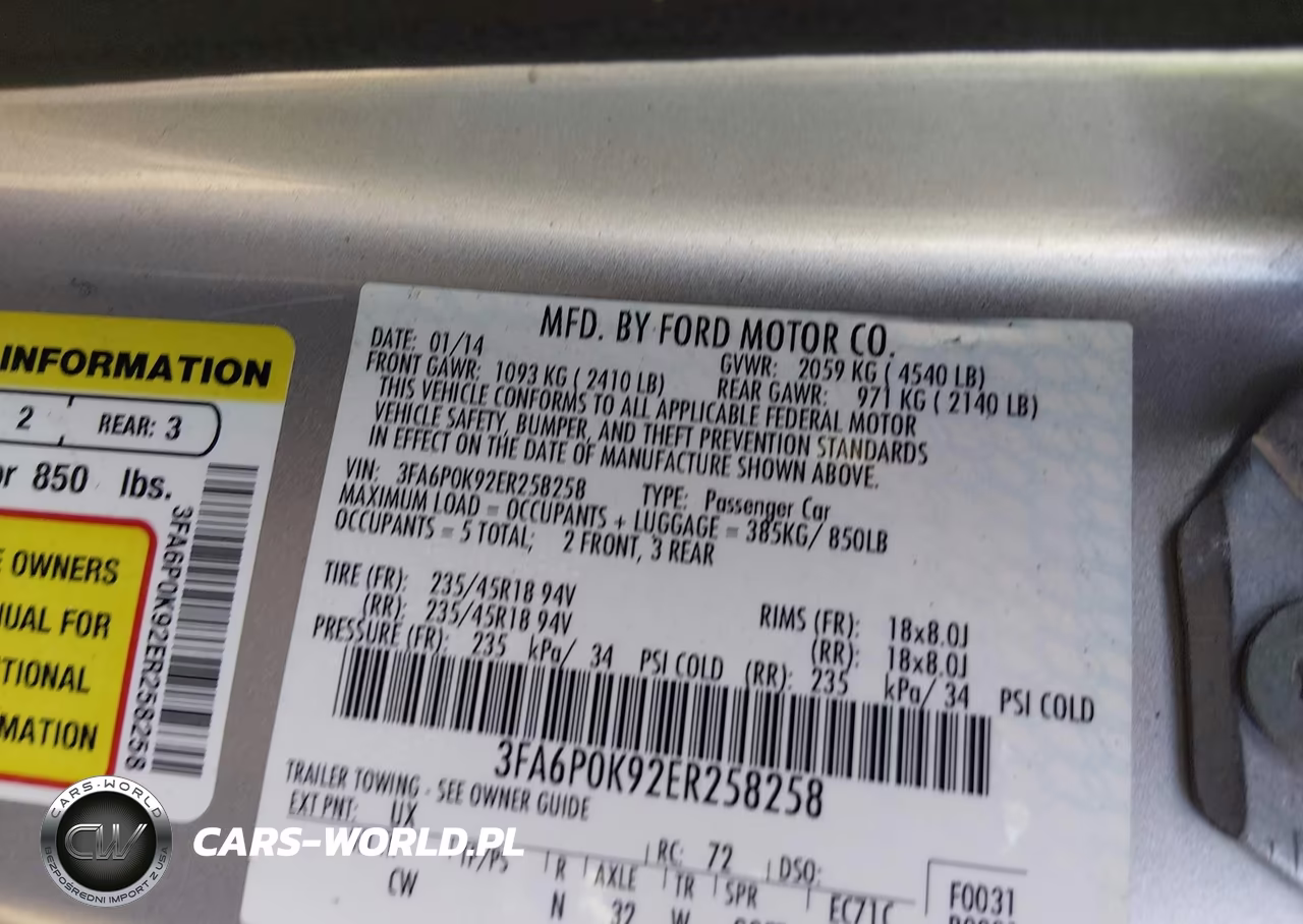 2014 Ford Fusion Titanium VIN:3FA6P0K92ER258258 - 9
