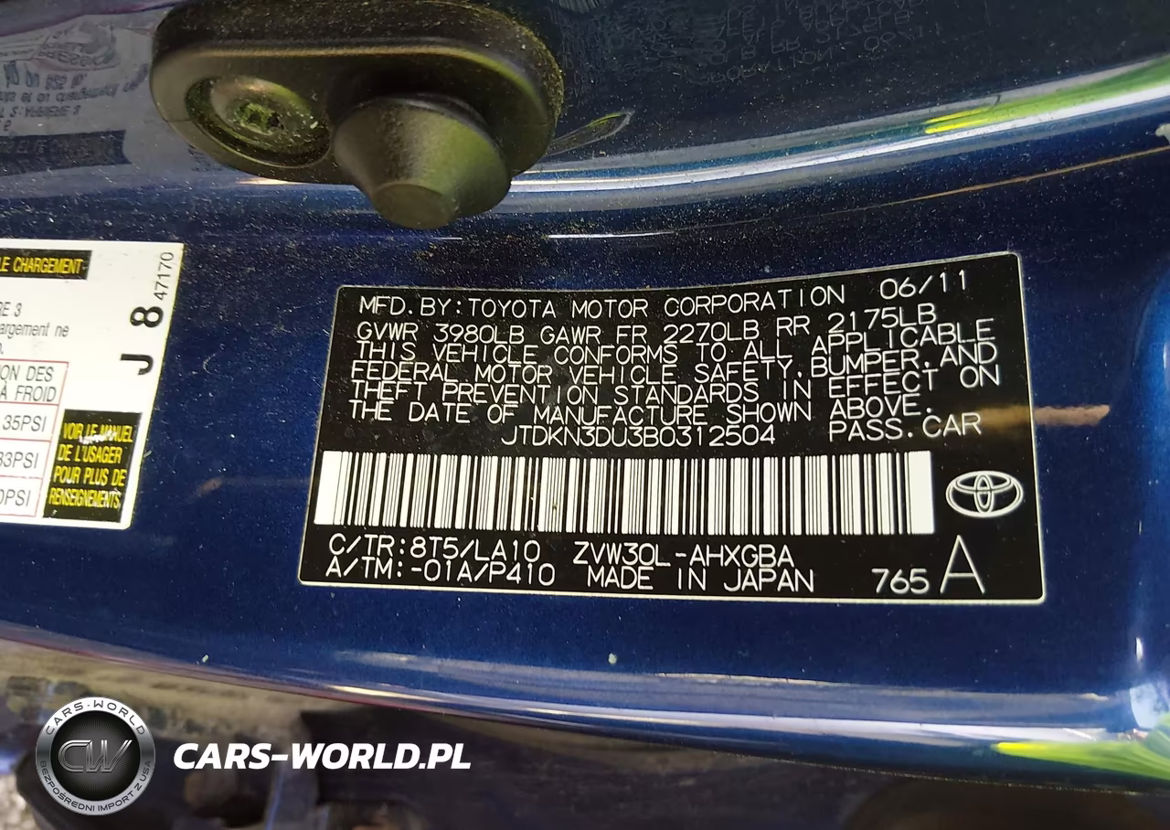 2011 Toyota Prius Four VIN:JTDKN3DU3B0312504 - 9