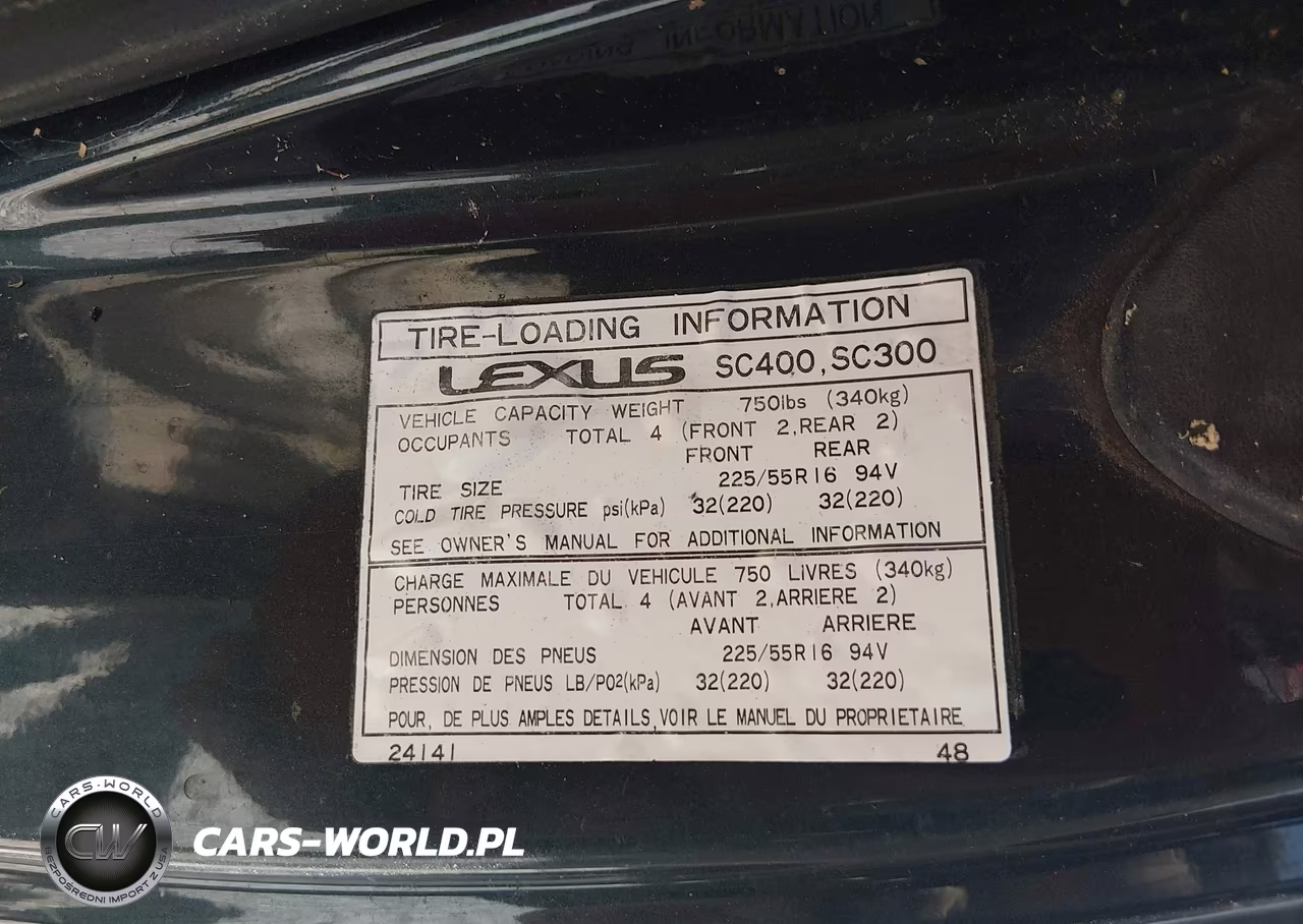 1996 Lexus Sc 400 VIN:JT8CH32Y8T0051288 - 9