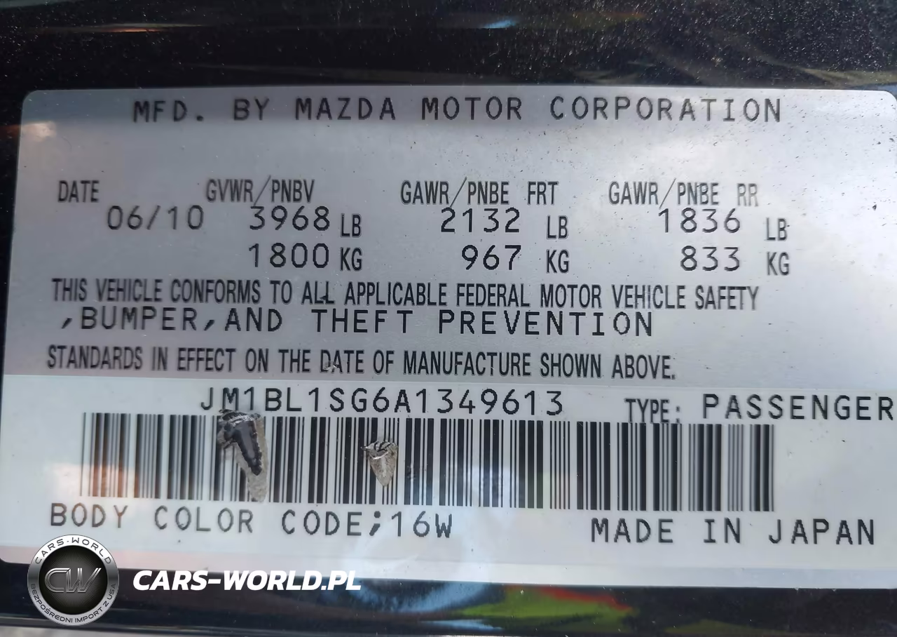 2010 Mazda Mazda3 I Touring VIN:JM1BL1SG6A1349613 - 9