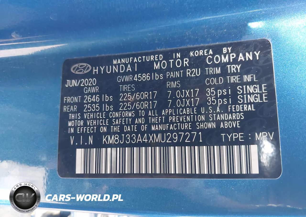 2021 Hyundai Tucson Value VIN:KM8J33A4XMU297271 - 9
