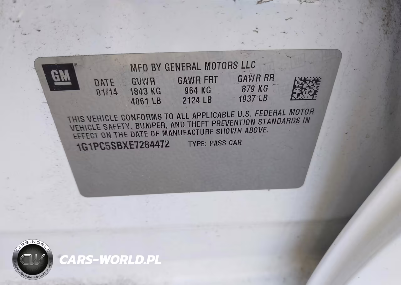 2014 Chevrolet Cruze 1Lt Auto VIN:1G1PC5SBXE7284472 - 9