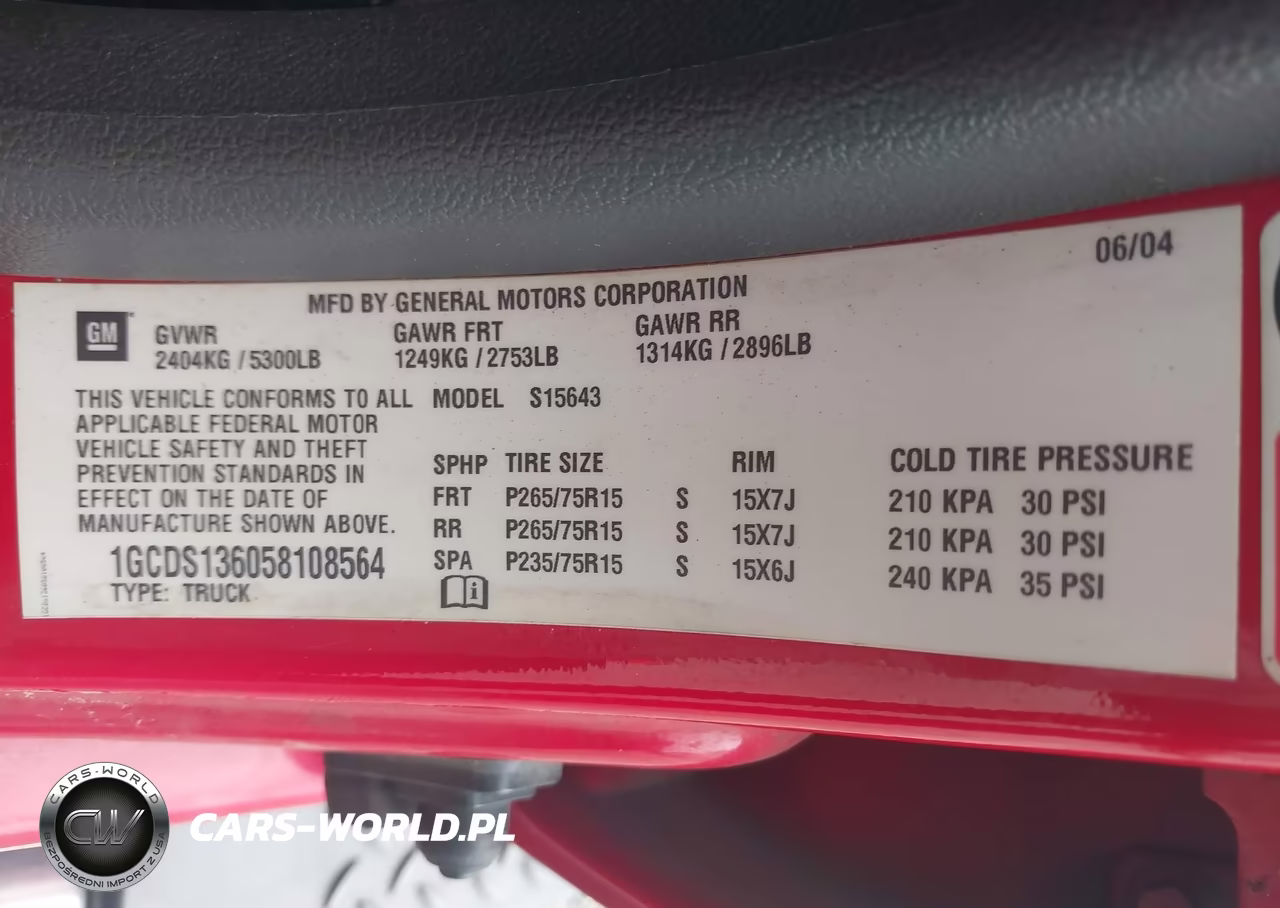 2005 Chevrolet Colorado Ls VIN:1GCDS136058108564 - 9