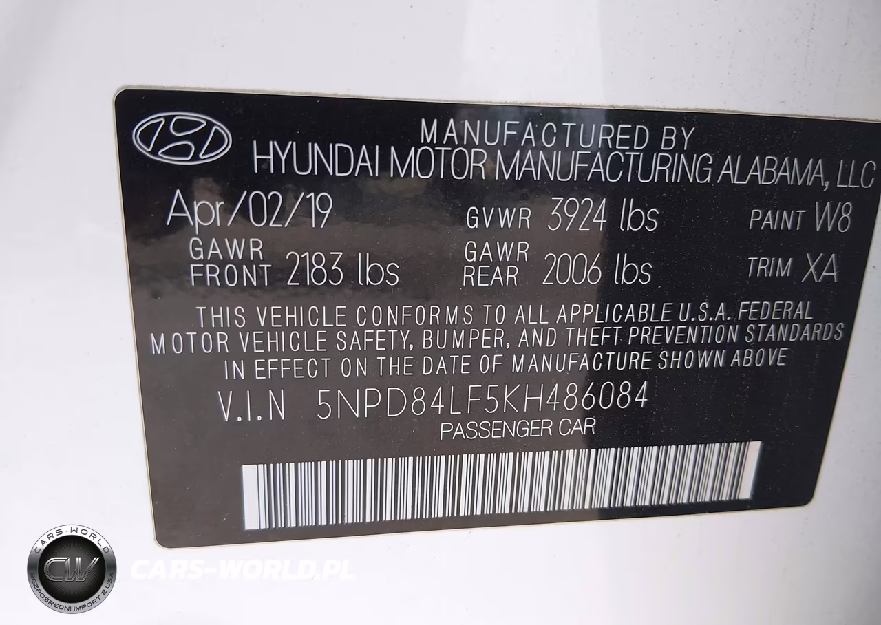 2019 Hyundai Elantra Sel VIN:5NPD84LF5KH486084 - 9