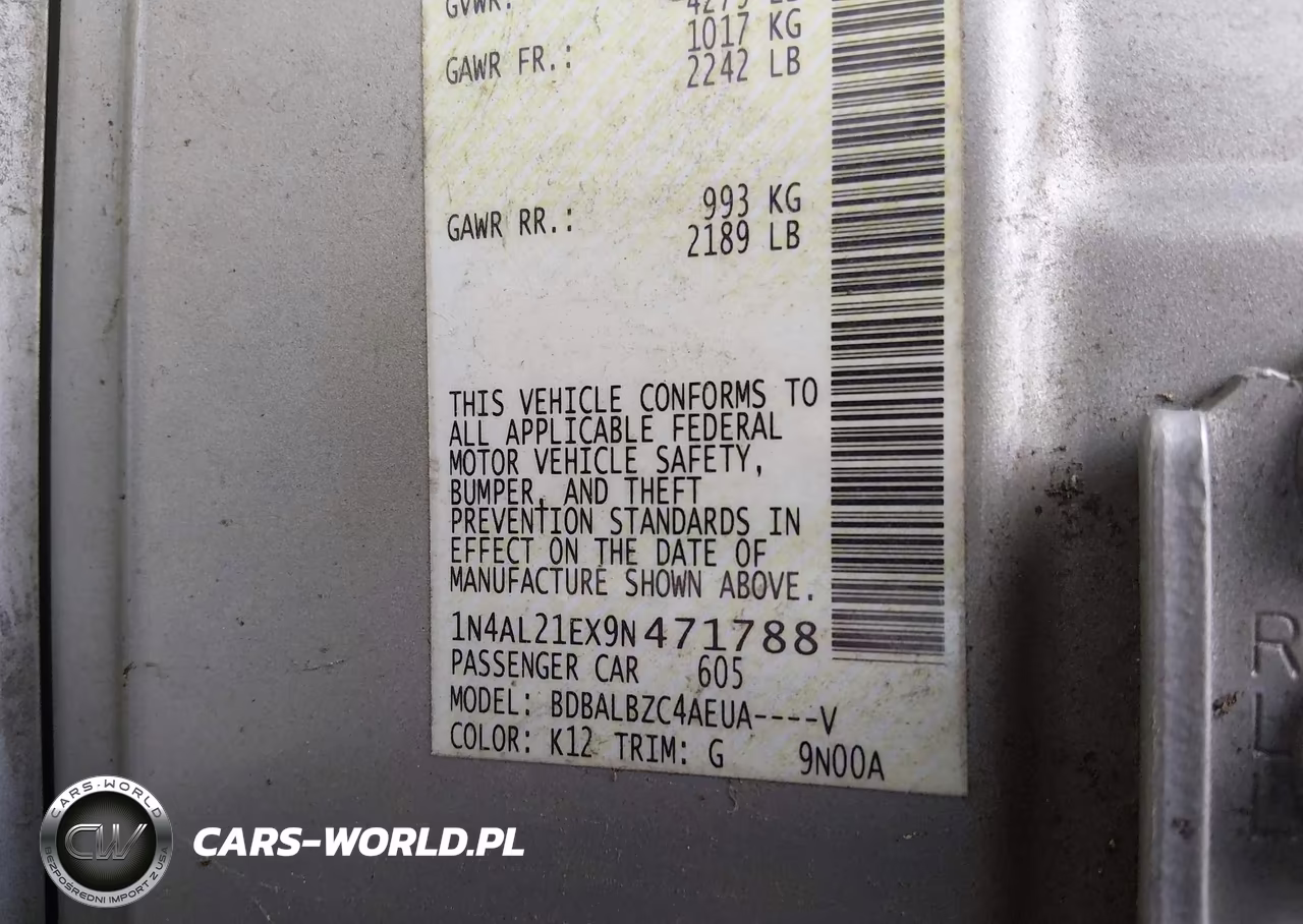 2009 Nissan Altima 2.5 S VIN:1N4AL21EX9N471788 - 9