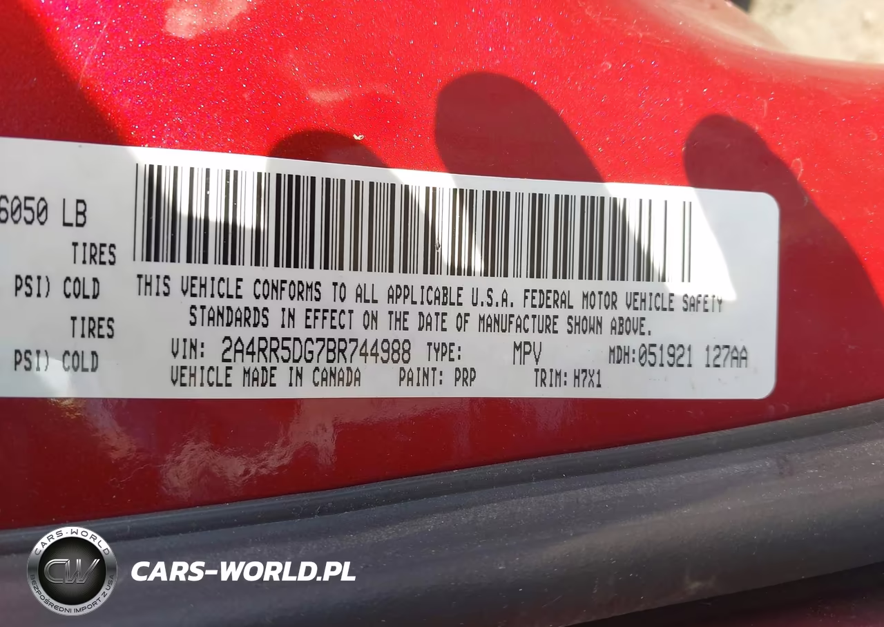 2011 Chrysler Town & Country Touring VIN:2A4RR5DG7BR744988 - 9