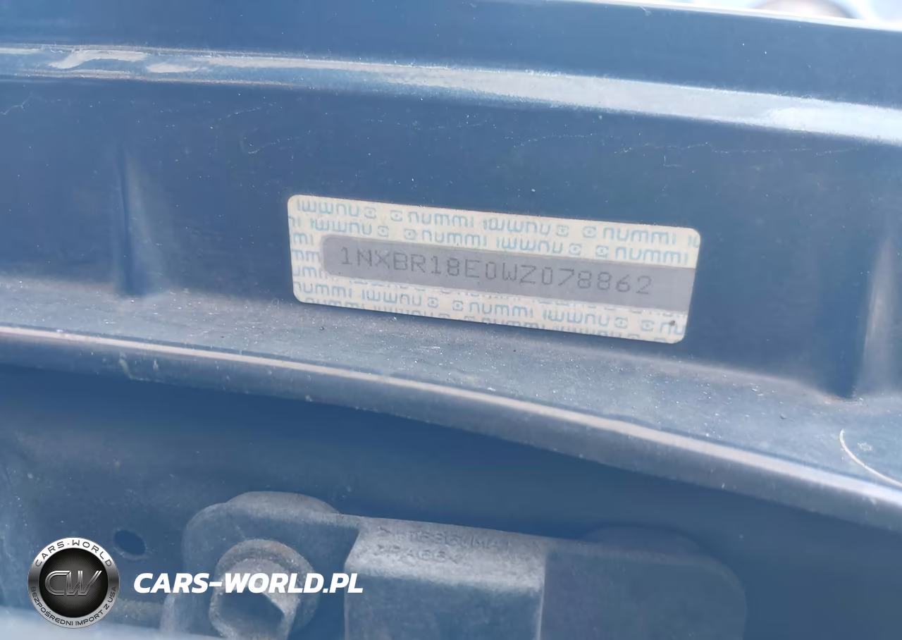 1998 Toyota Corolla Le VIN:1NXBR18E0WZ078862 - 9