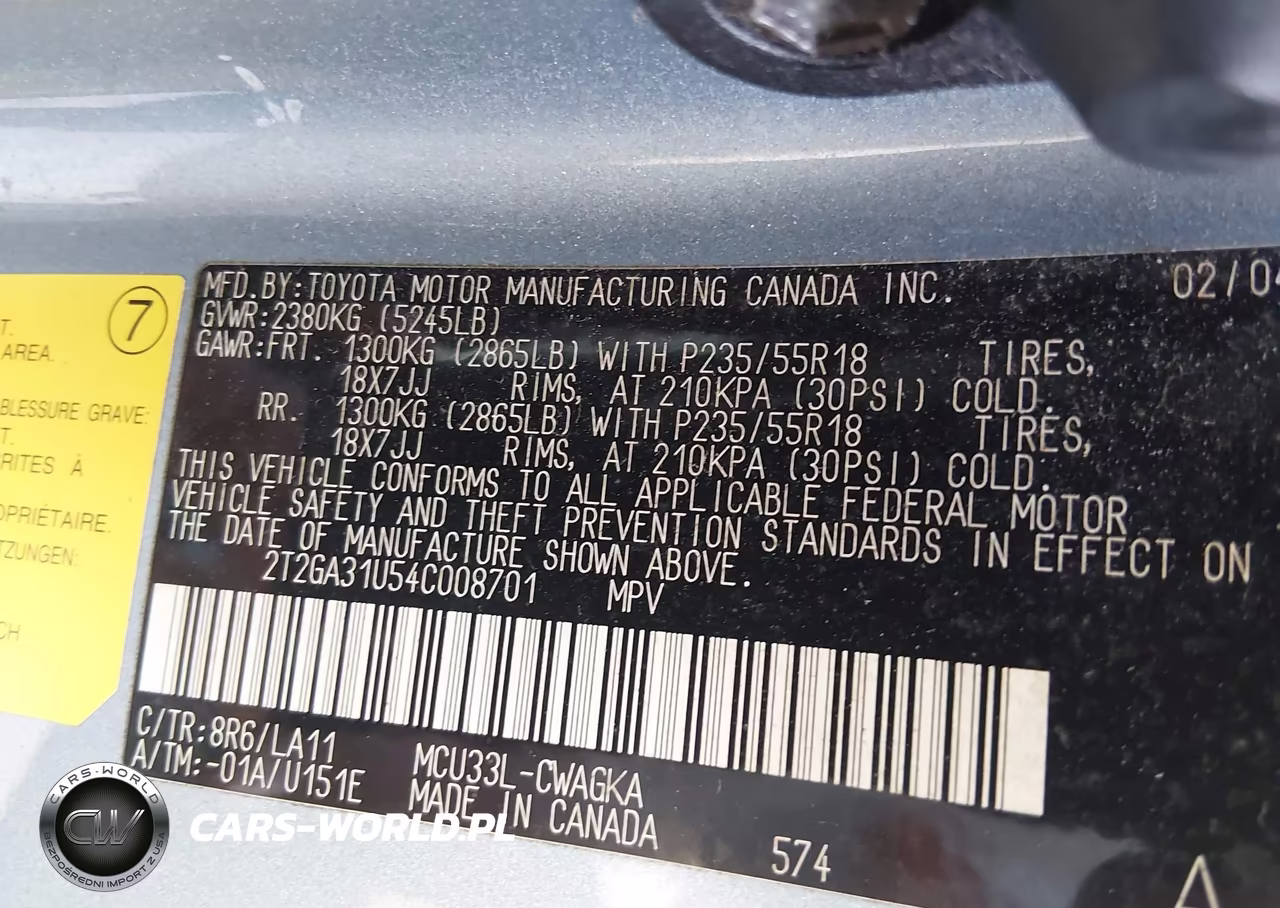 2004 Lexus Rx 330 VIN:2T2GA31U54C008701 - 9
