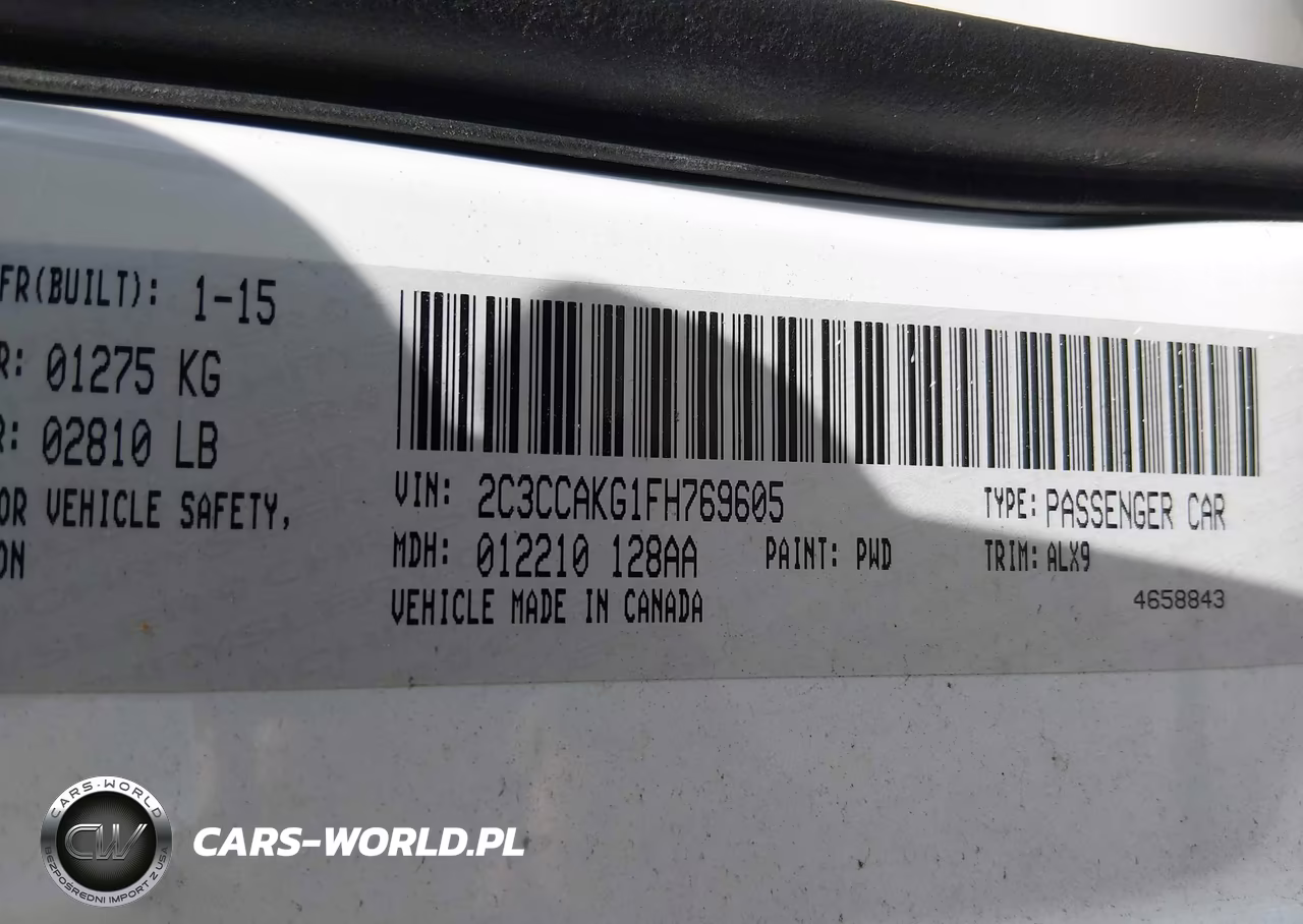 2015 Chrysler 300C VIN:2C3CCAKG1FH769605 - 9