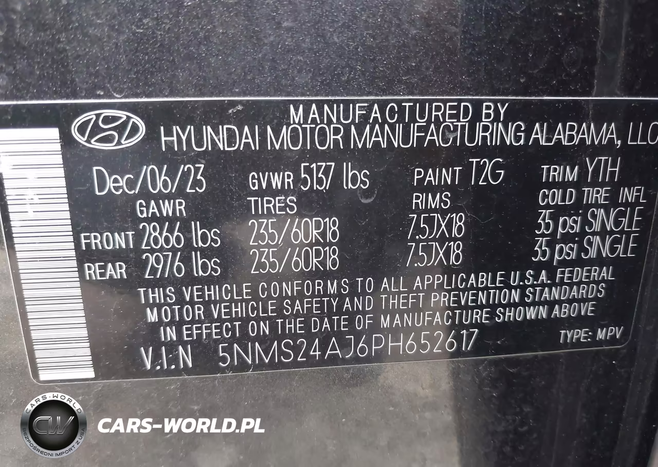 2023 Hyundai Santa Fe Sel VIN:5NMS24AJ6PH652617 - 9