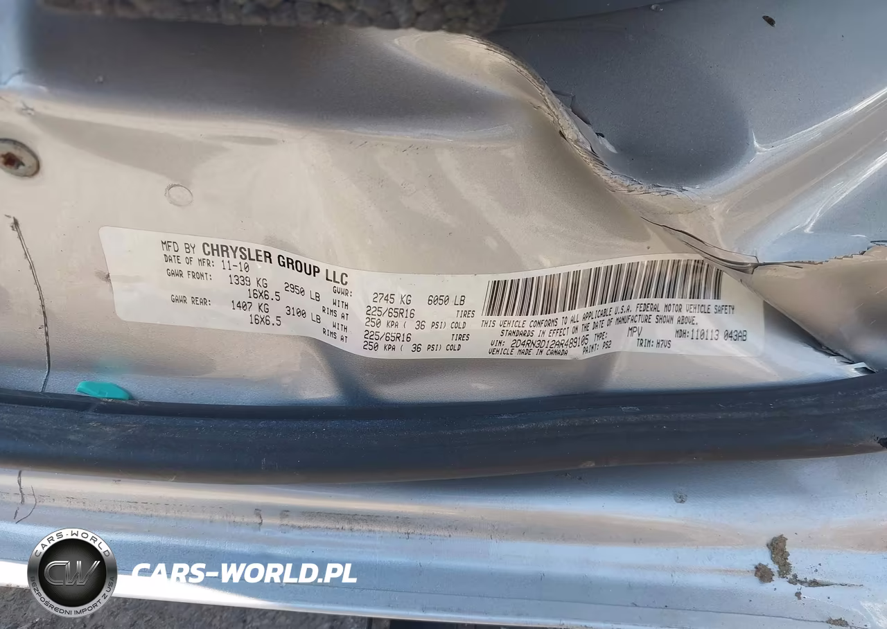2010 Dodge Grand Caravan Hero VIN:2D4RN3D12AR489105 - 9