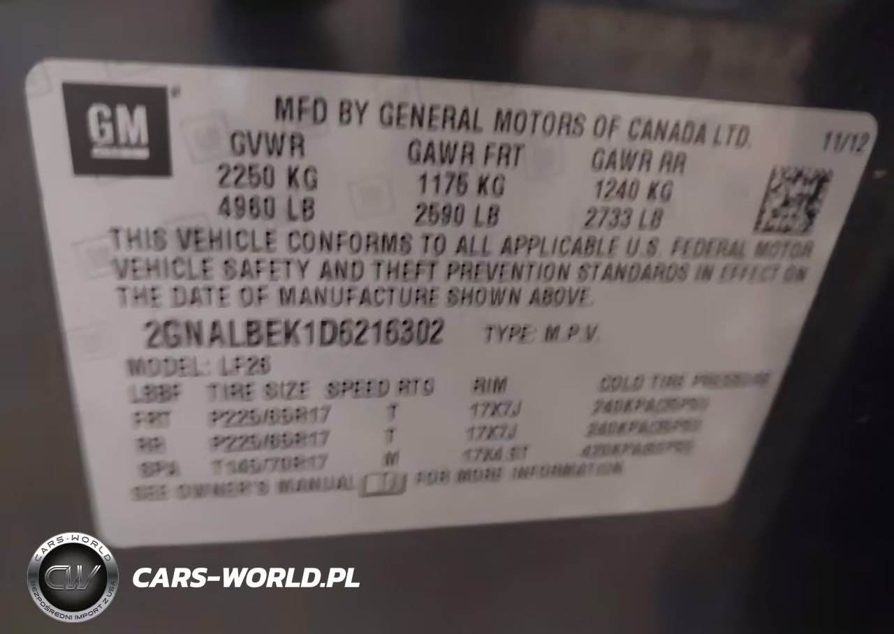 2013 Chevrolet Equinox Ls VIN:2GNALBEK1D6216302 - 9