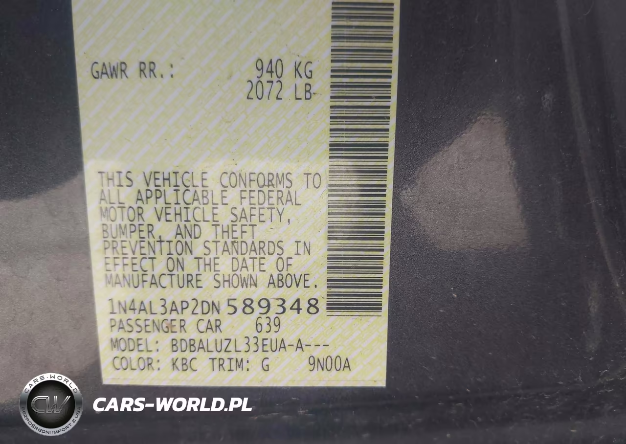 2013 Nissan Altima 2.5 Sv VIN:1N4AL3AP2DN589348 - 9