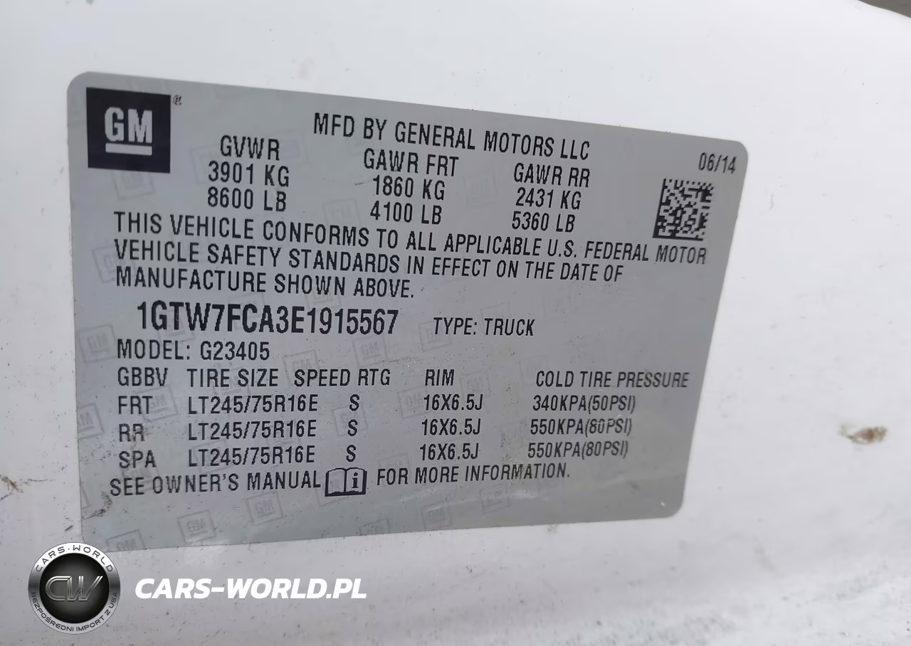 2014 GMC Savana 2500 Work Van VIN:1GTW7FCA3E1915567 - 9