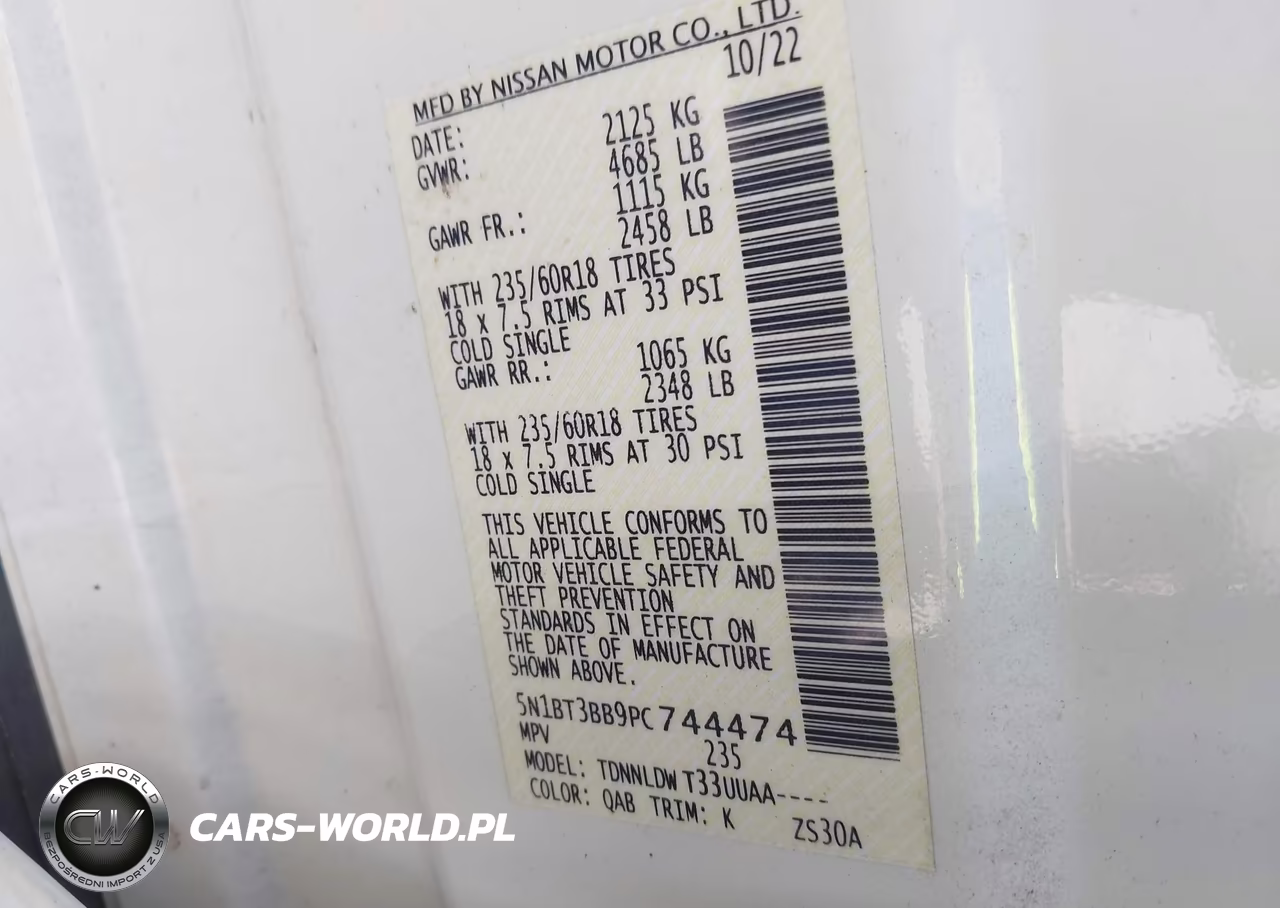 2023 Nissan Rogue Sv Intelligent Awd VIN:5N1BT3BB9PC744474 - 9
