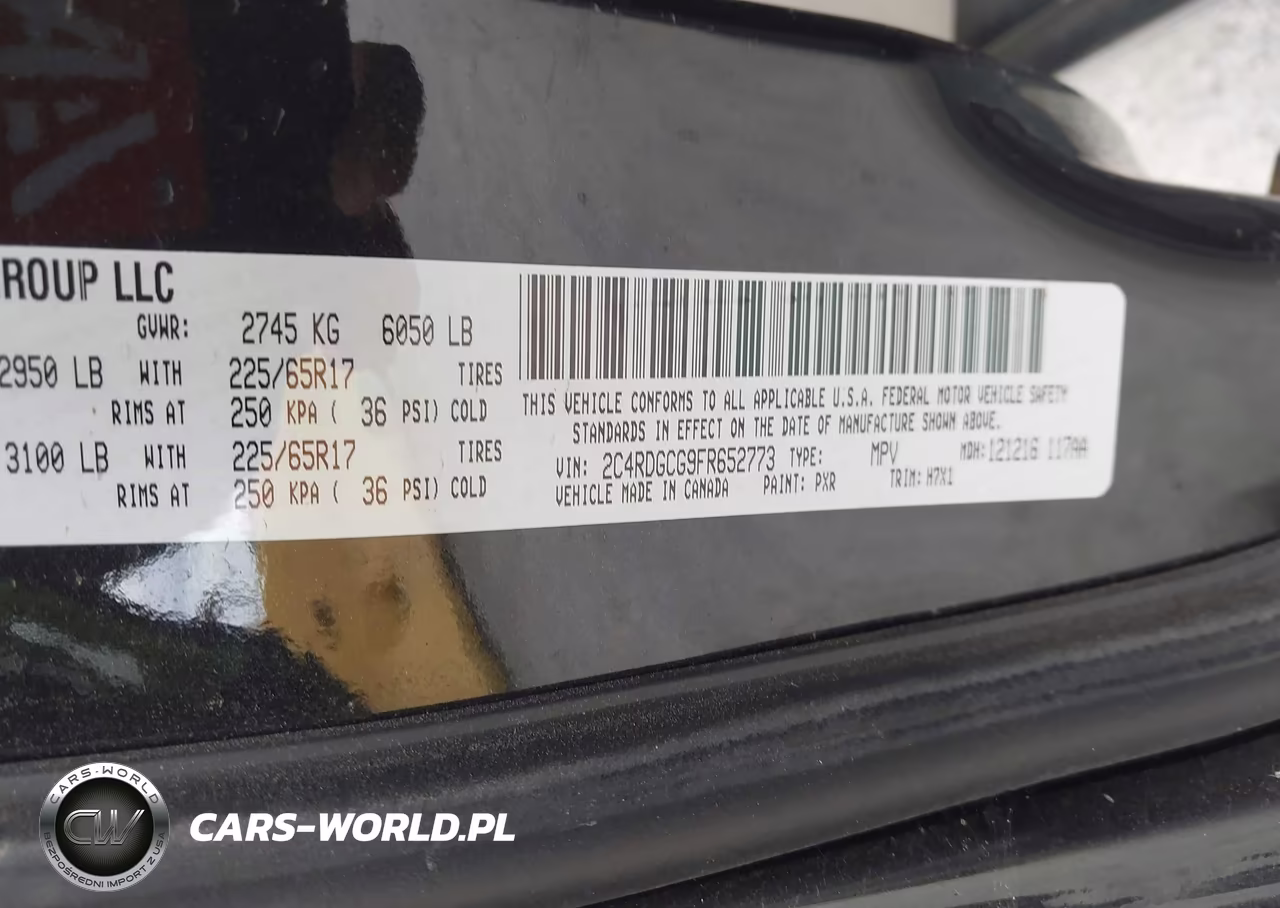 2015 Dodge Grand Caravan Sxt VIN:2C4RDGCG9FR652773 - 9