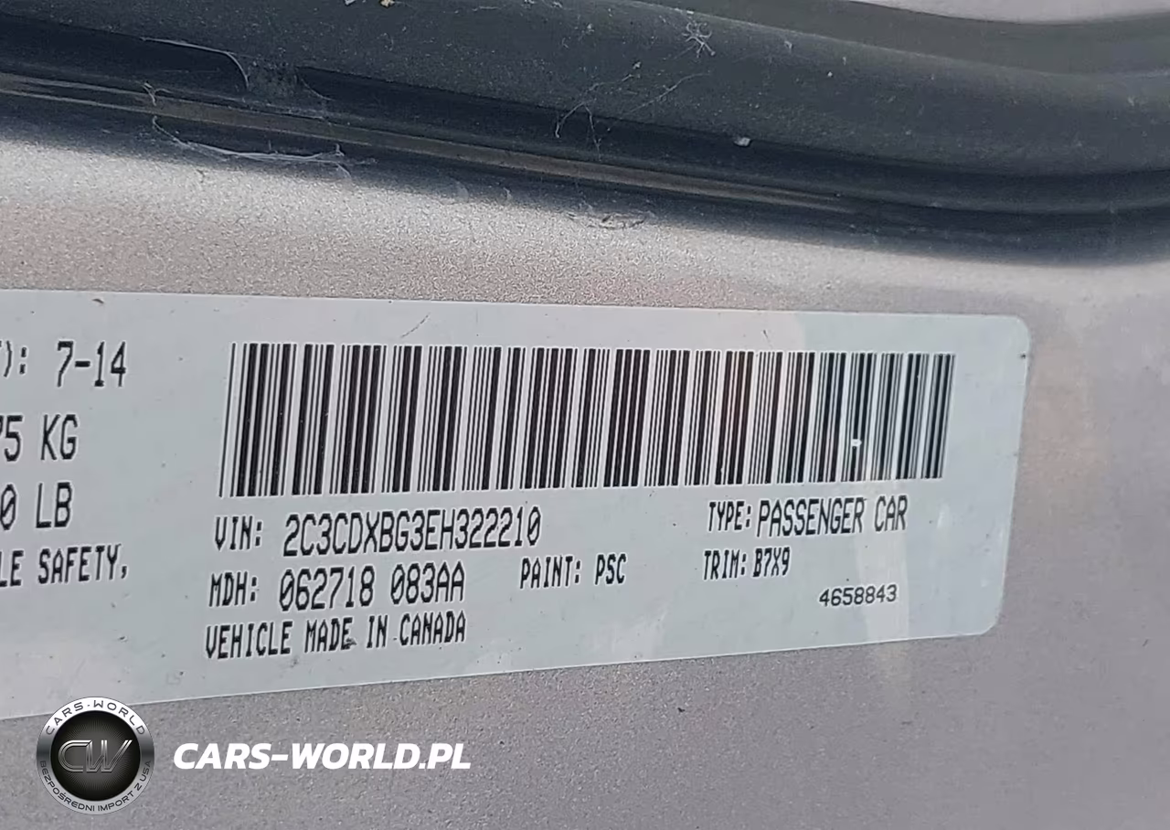 2014 Dodge Charger Se VIN:2C3CDXBG3EH322210 - 9