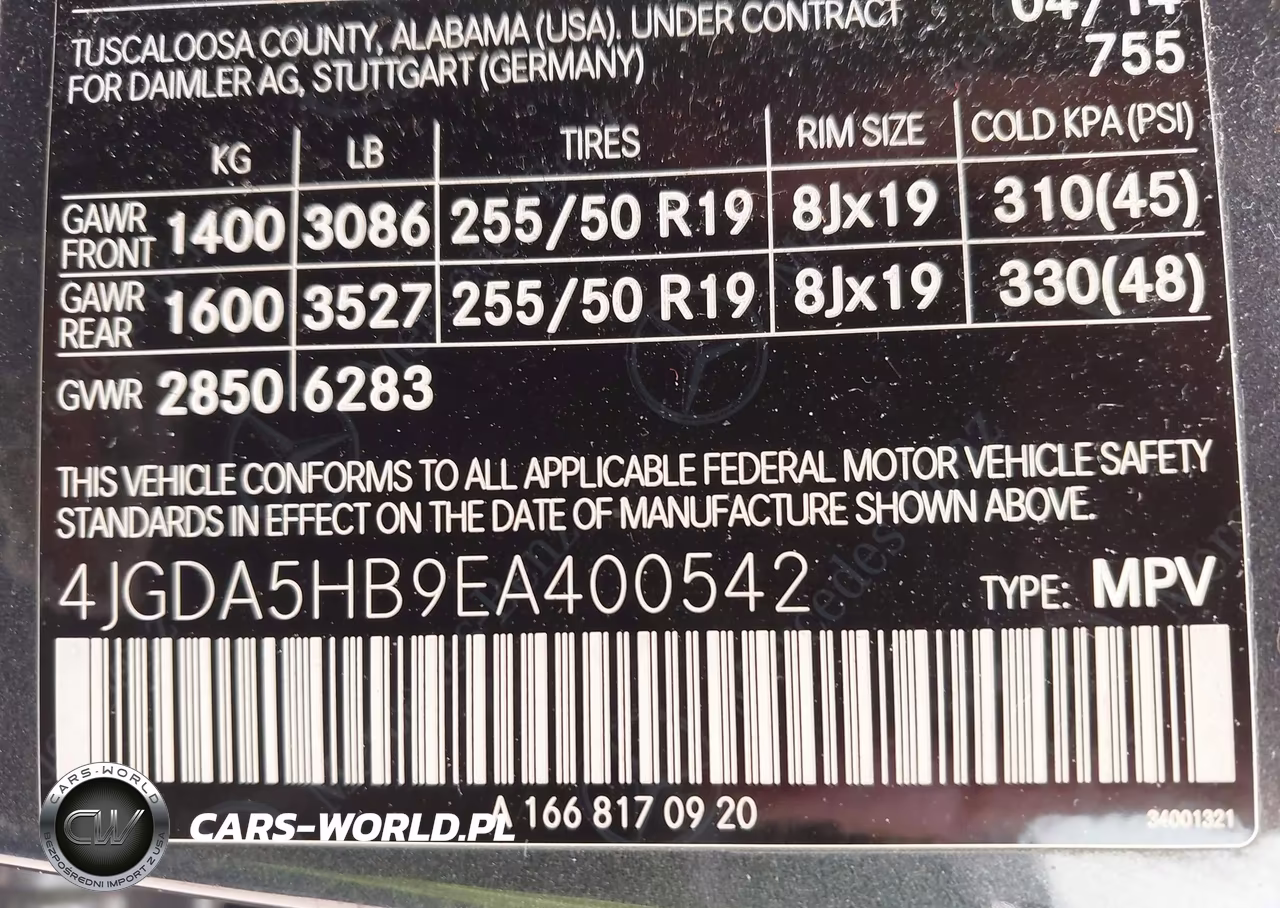 2014 Mercedes-Benz Ml 350 4Matic VIN:4JGDA5HB9EA400542 - 9