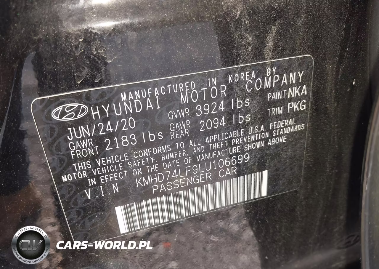 2020 Hyundai Elantra Se VIN:KMHD74LF9LU106699 - 9