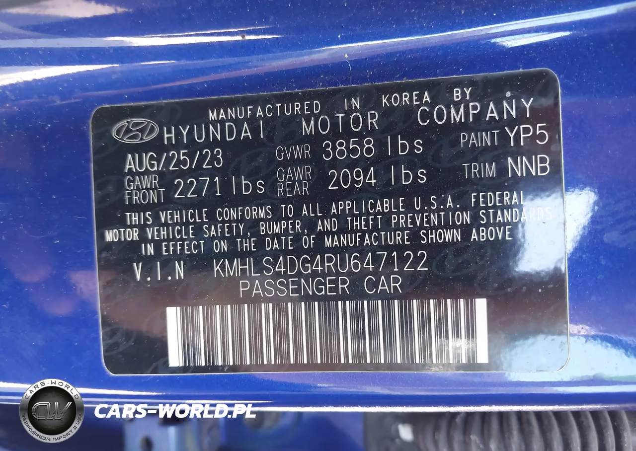 2024 Hyundai Elantra Sel VIN:KMHLS4DG4RU647122 - 9