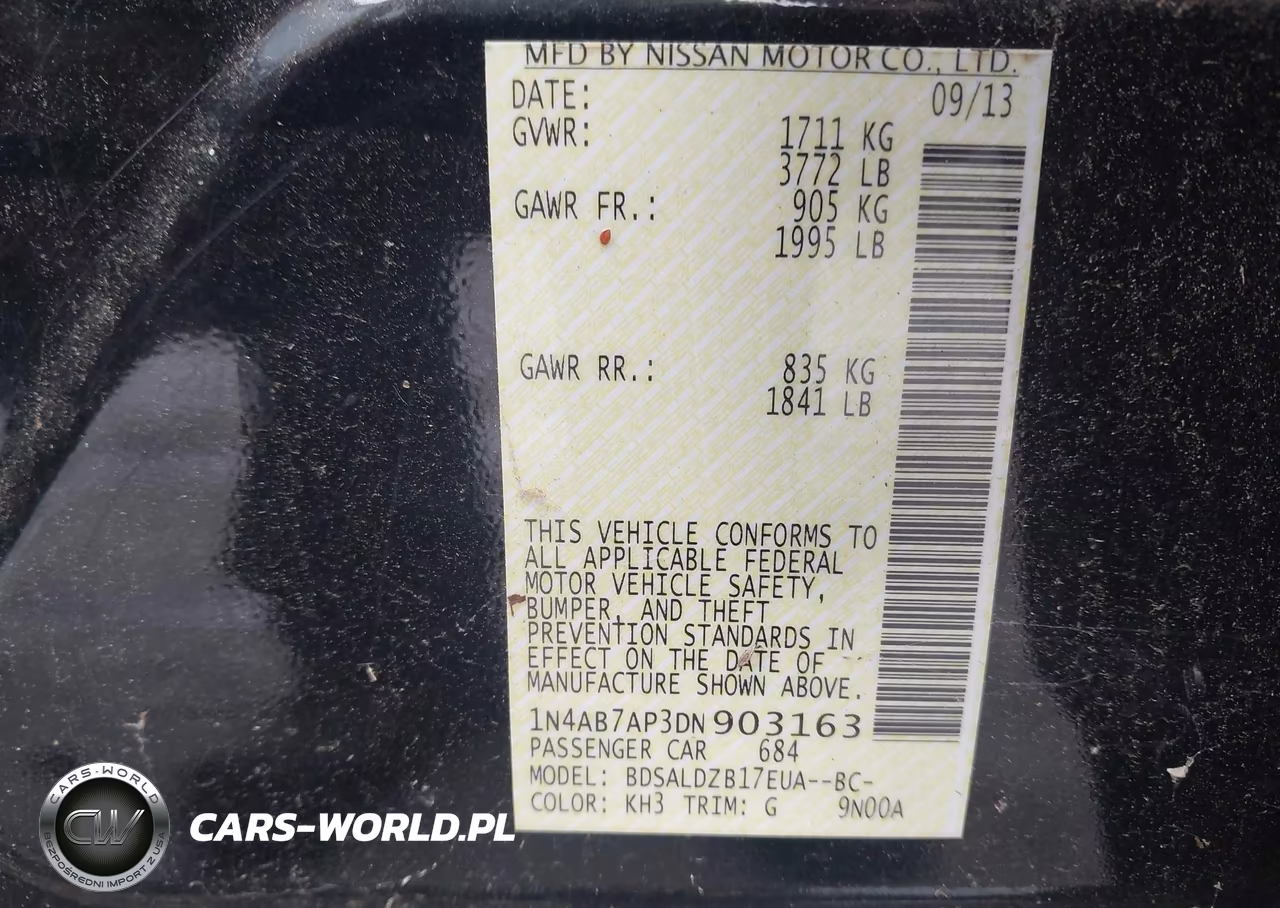 2013 Nissan Sentra Sv VIN:1N4AB7AP3DN903163 - 9