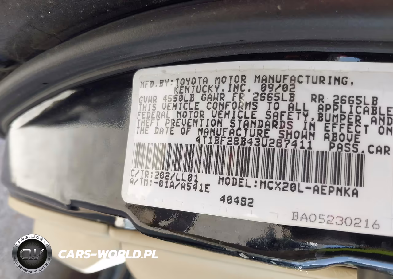 2003 Toyota Avalon Xl VIN:4T1BF28B43U287411 - 9