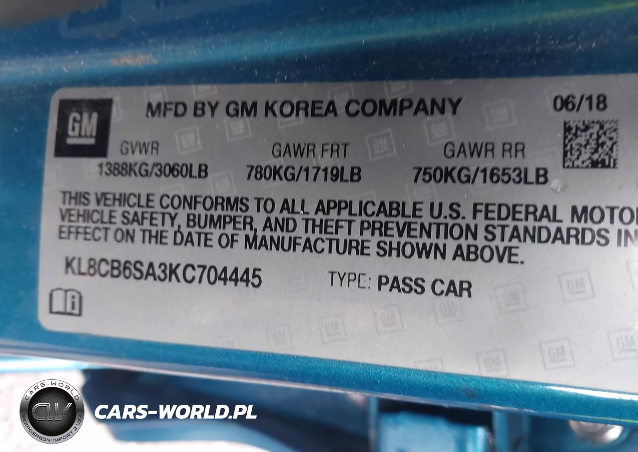 2019 Chevrolet Spark Ls Cvt VIN:KL8CB6SA3KC704445 - 9