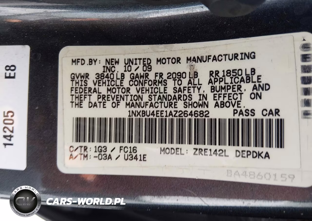 2010 Toyota Corolla Le VIN:1NXBU4EE1AZ264682 - 9