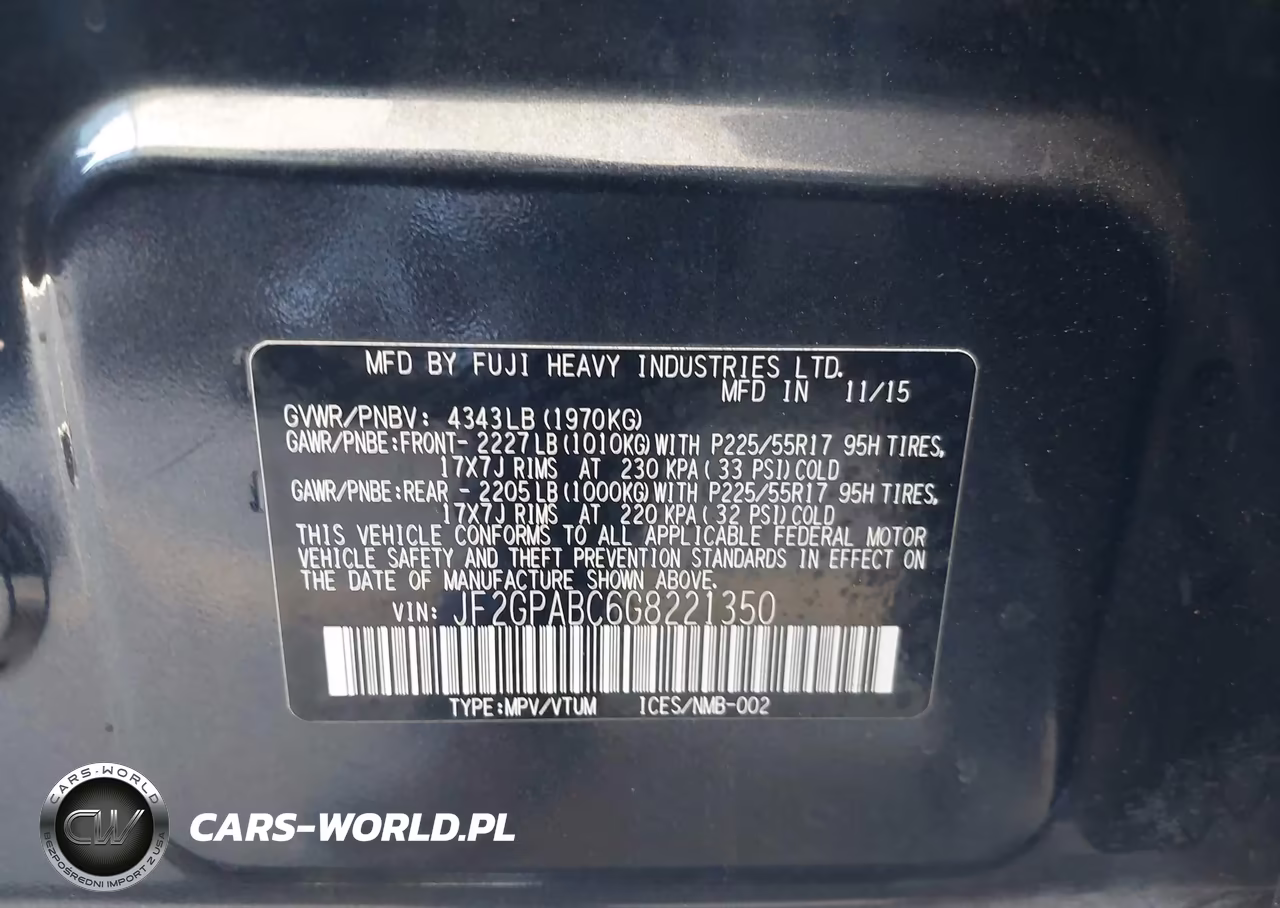 2016 Subaru Crosstrek 2.0I Premium VIN:JF2GPABC6G8221350 - 9