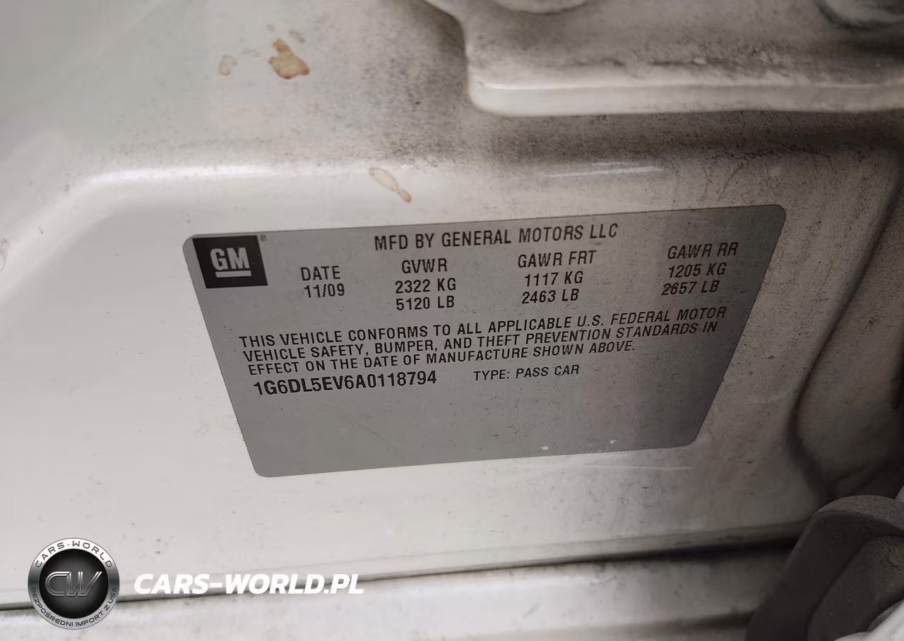 2010 Cadillac Cts Standard VIN:1G6DL5EV6A0118794 - 9