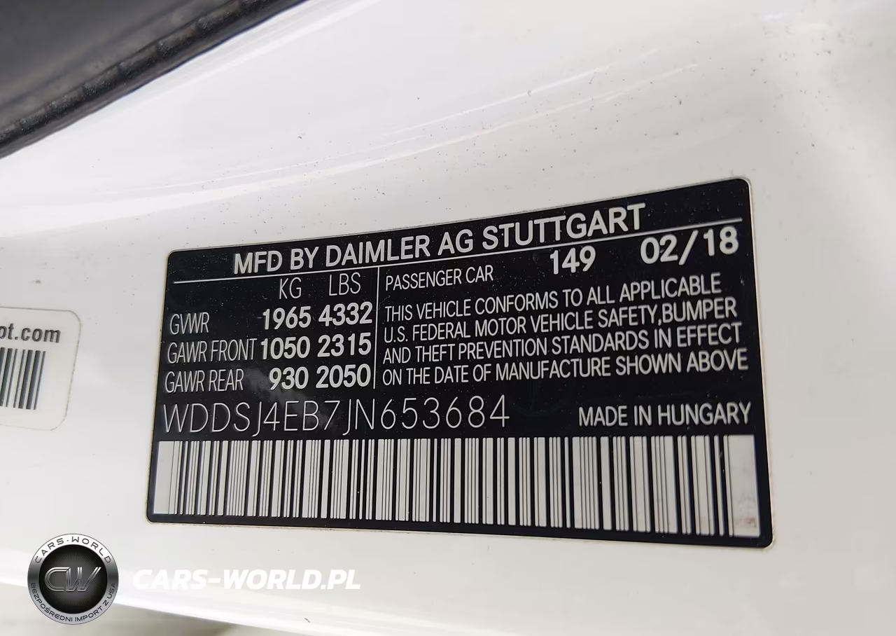 2018 Mercedes-Benz Cla 250 VIN:WDDSJ4EB7JN653684 - 9