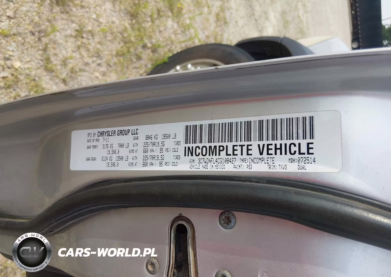 2012 Ram 5500 Chassis St-Slt-Laramie VIN:3C7WDNFL4CG108427 - 8