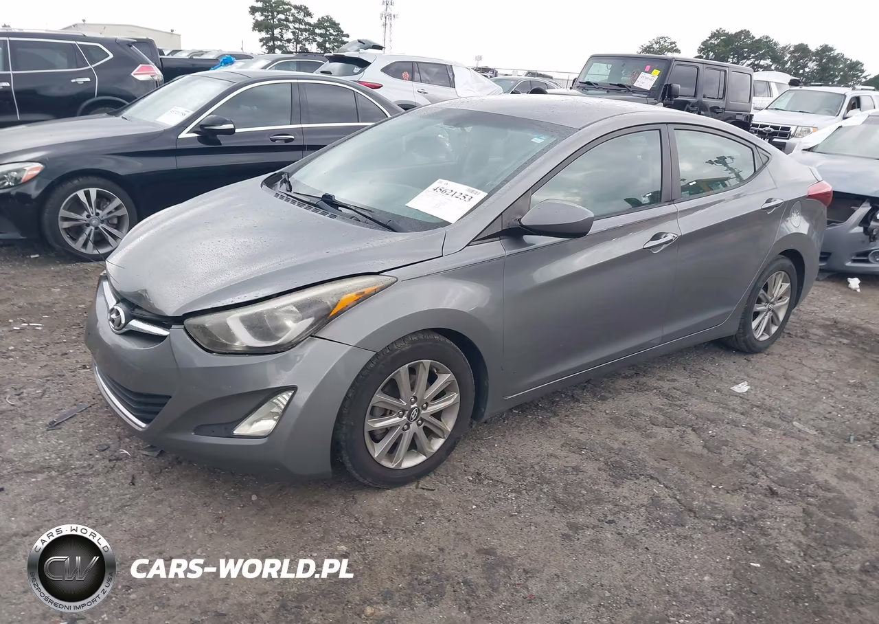 2014 Hyundai Elantra Se VIN:5NPDH4AEXEH477833 - 2