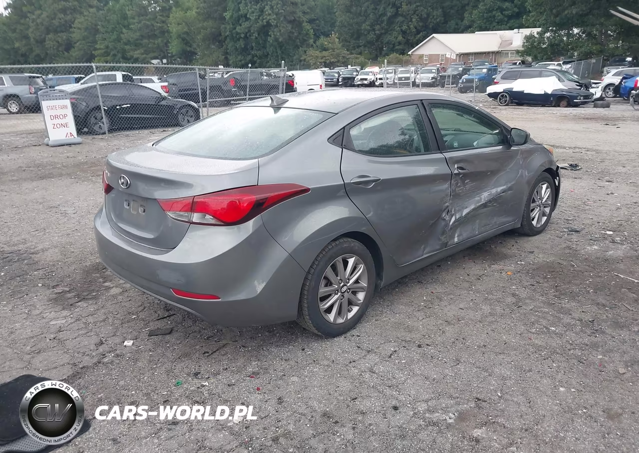 2014 Hyundai Elantra Se VIN:5NPDH4AEXEH477833 - 4
