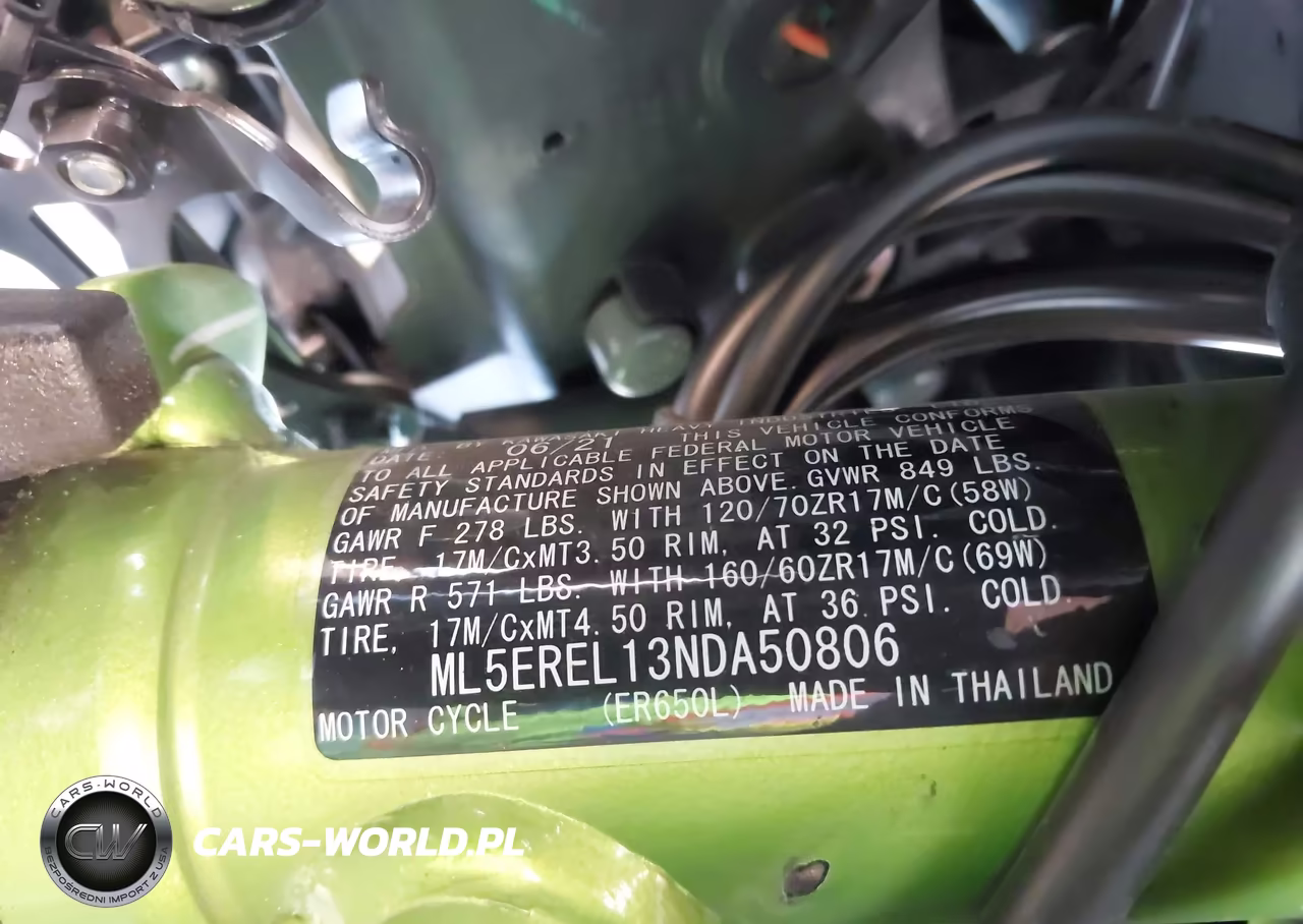2022 Kawasaki Er650 L VIN:ML5EREL13NDA50806 - 10