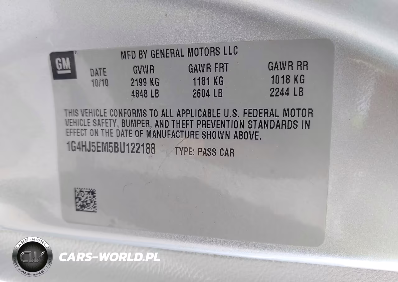 2011 Buick Lucerne Cxl Premium VIN:1G4HJ5EM5BU122188 - 9