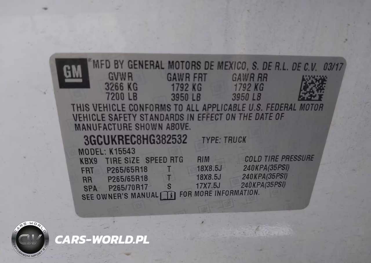 2017 Chevrolet Silverado 1500 Lt VIN:3GCUKREC8HG382532 - 9