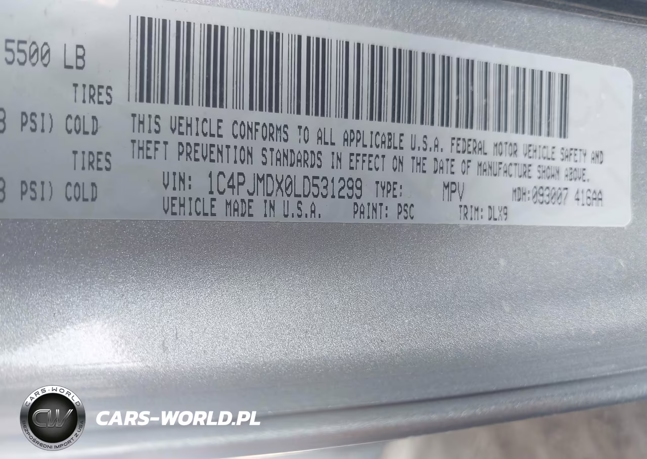 2020 Jeep Cherokee Limited 4X4 VIN:1C4PJMDX0LD531299 - 9