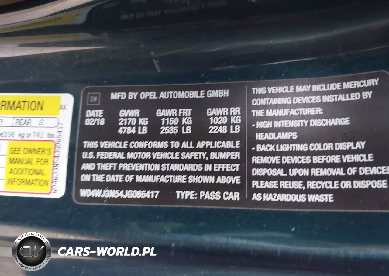 2018 Buick Cascada Sport Touring VIN:W04WJ3N54JG065417 - 9