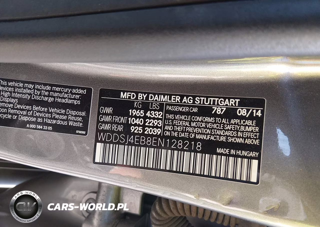 2014 Mercedes-Benz Cla 250 VIN:WDDSJ4EB8EN128218 - 9